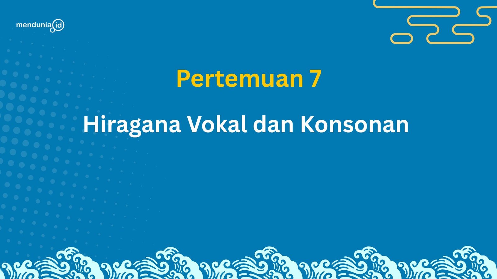 7. Hiragana Vokal Dan kososnan 2